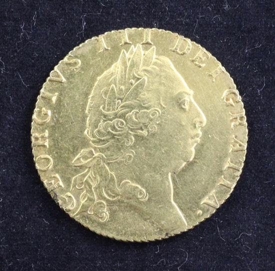 A George III gold guinea, 1793,